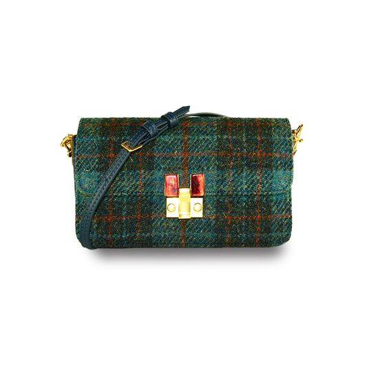 Harris Tweed Wool Bag,Scottish Tartan Bag,Handcrafted Bag-i7bags