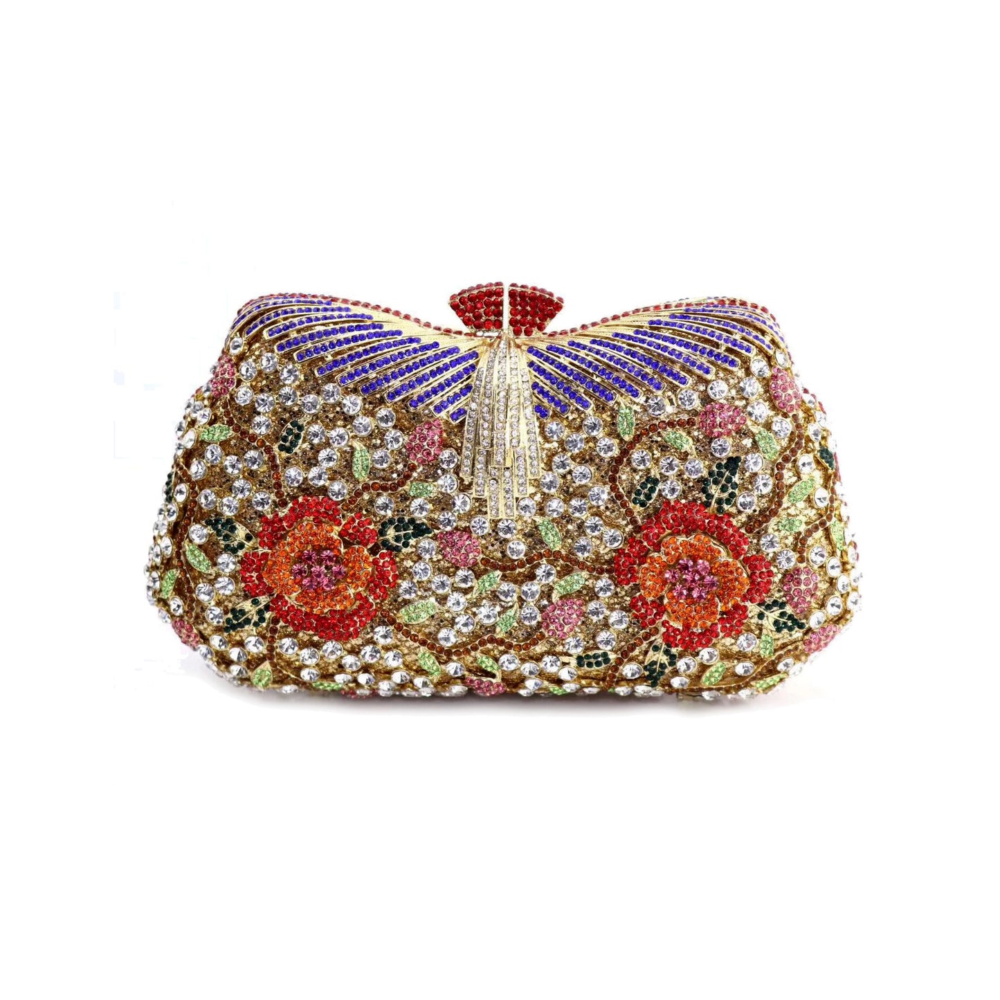 Luxury Evening Bag, Party Bag,Pharaoh's Golden Wings -i7bag Purple