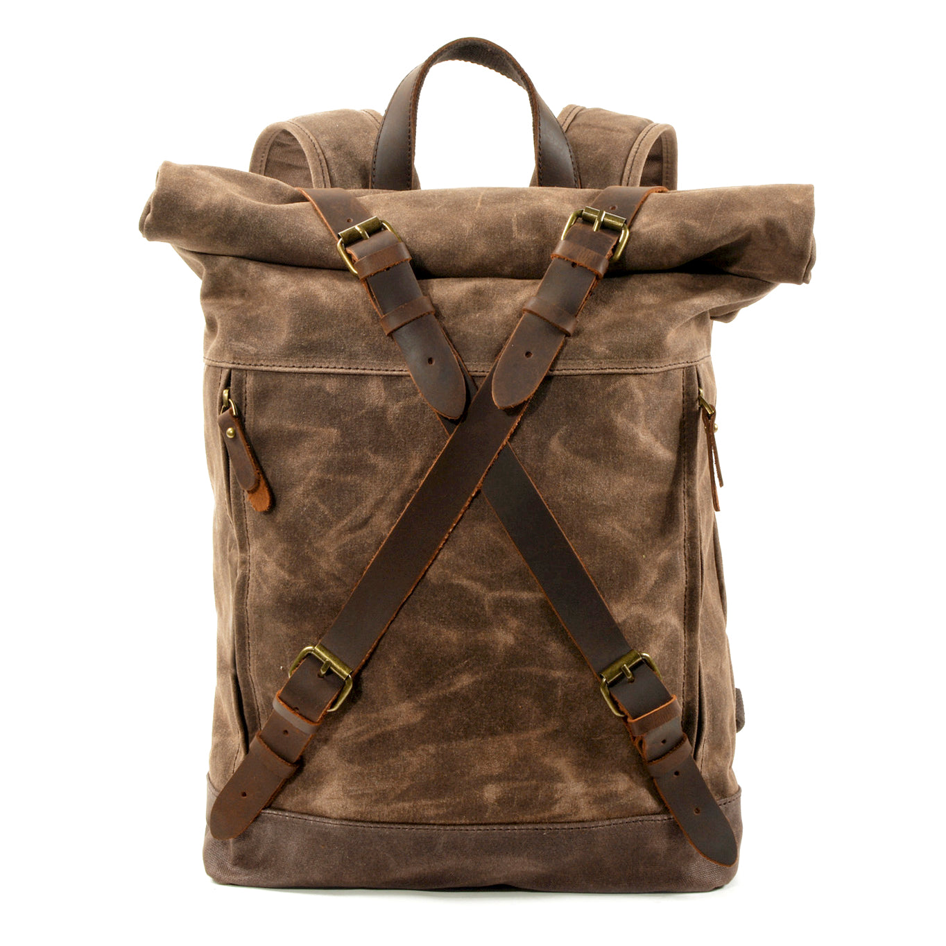 Reiserucksäcke für Männer, großer Rucksack für Männer, Canvas-Leder 16,5 Zoll
