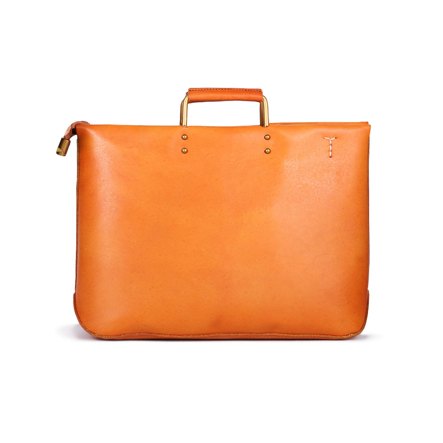 Tote Bag For Women For Men,Large Capacity Crossbody Handbag,Vegetable Tanned Leather Bag-i7bags Yellow Brown