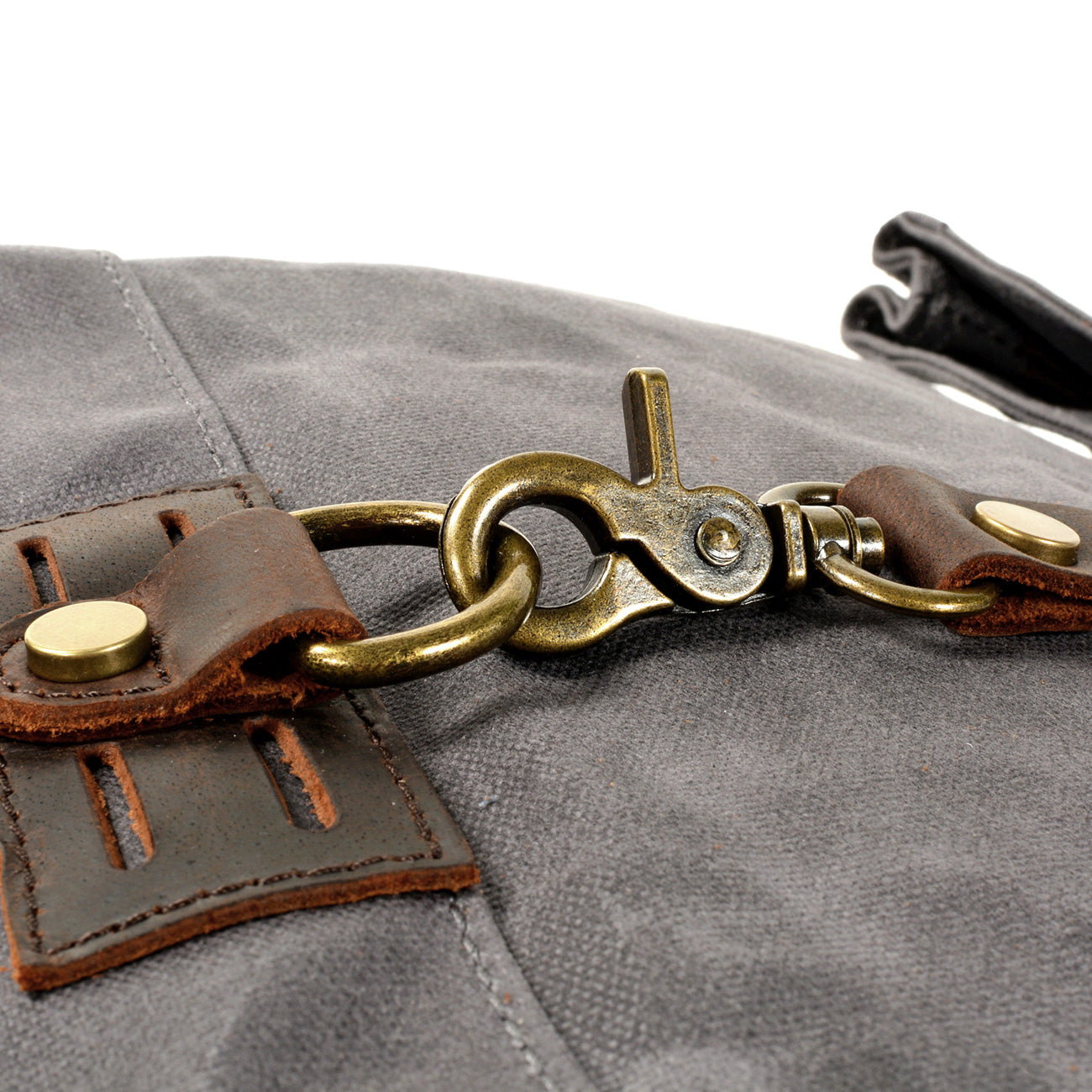 Waxed Canvas Leather Crossbody Handbag,Outdoor Travel Bag-i7bags