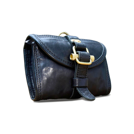 Handmade Black Horsehide Wallet and Card Holder