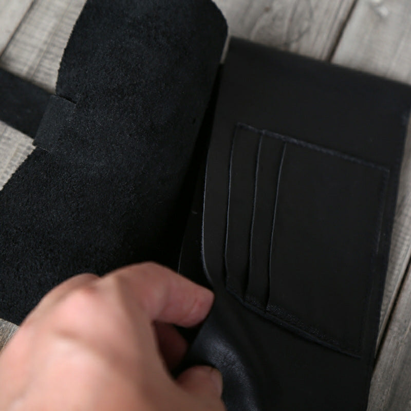 Minimalist Top Grain Leather Long Wallet and Phone Bag