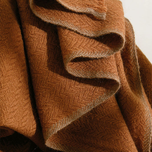 Women’s Luxury Herringbone Cashmere Winter Scarf Shawl 74.8in