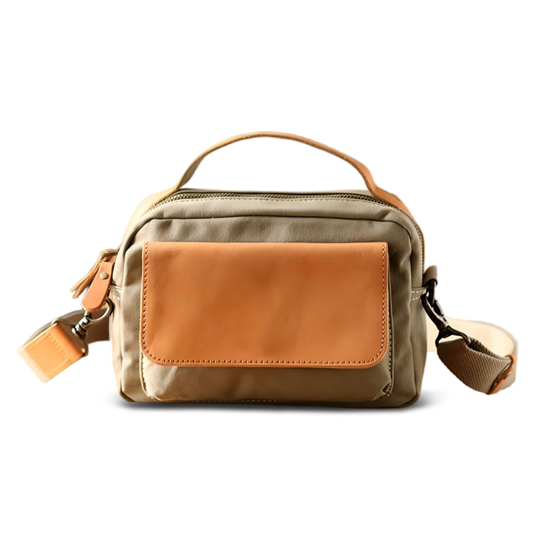 Women's Mini Canvas Leather Crossbody Bag