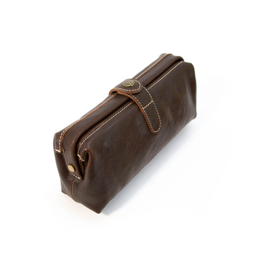 Vintage snap cluch Dark Brown