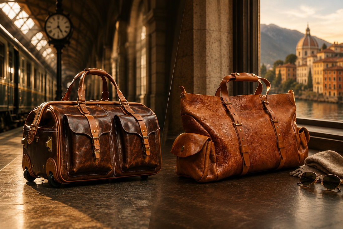 Rolling Duffel vs. Soft Leather Weekend Bag — Which Leather Travel Bag Is Right for You?