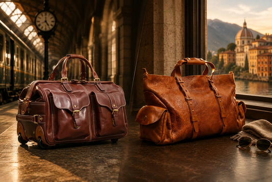 Rolling Duffel vs. Soft Leather Weekend Bag — Which Leather Travel Bag Is Right for You?