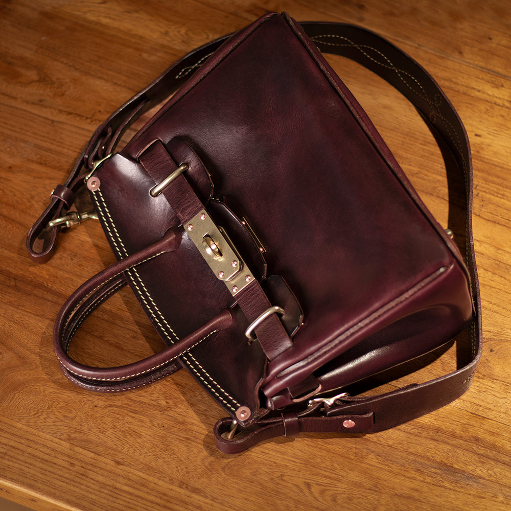 Pink Leather Handbag,Women's Leather Handbags,Pink Designer Bag,11.4in