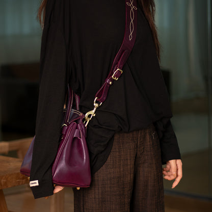 Pink Leather Handbag,Women's Leather Handbags,Pink Designer Bag,11.4in