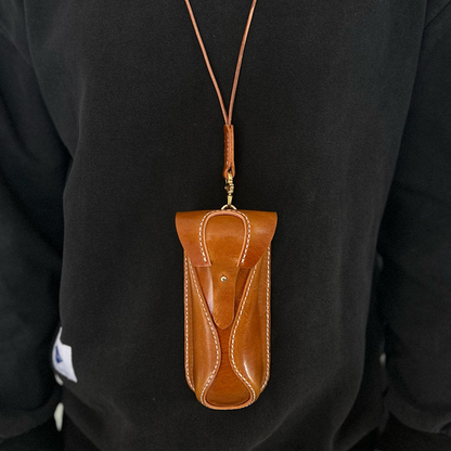 Handmade Leather Eyeglass Case for Glasses and Sunglasses