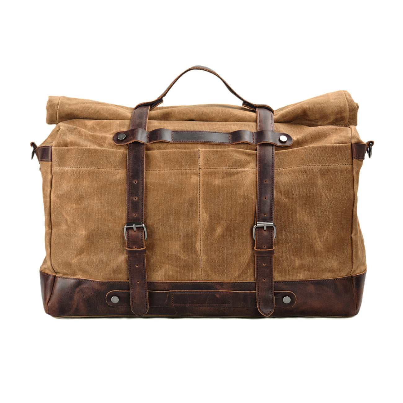 Waterproof Waxed Canvas & Leather Duffel Bag