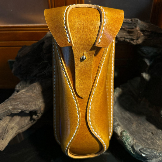 Handmade Leather Eyeglass Case for Glasses and Sunglasses