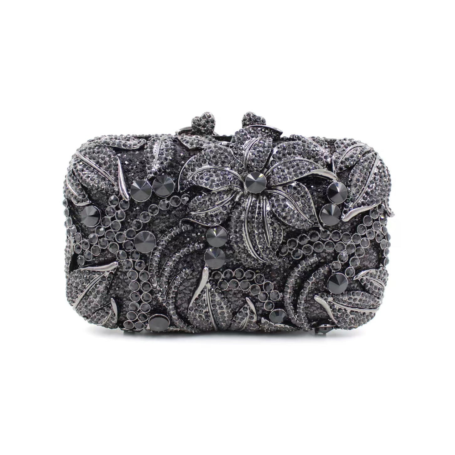 Clutch Purse For Wedding,Gold Rhinestone Clutch,Evening Bag,Rhinestone Clutch Purse,Luxury Rhinestone Clutch Purse,For Wedding Black
