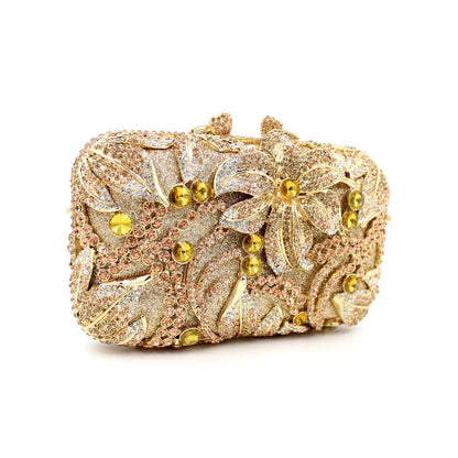 Bridal Lily Evening Clutch, Evening Bag-GO-2