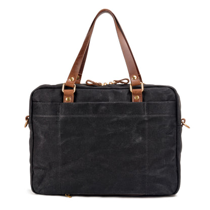 Canvas Briefcase Laptop Bag,Satchels Waxed Canvas For Men-i7bags