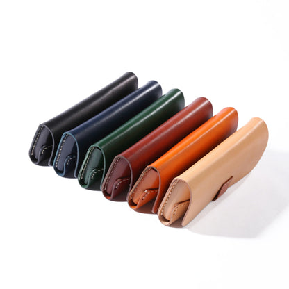 Full Grain Leather Glasses Case - Luxury Eyewear Storage Protector