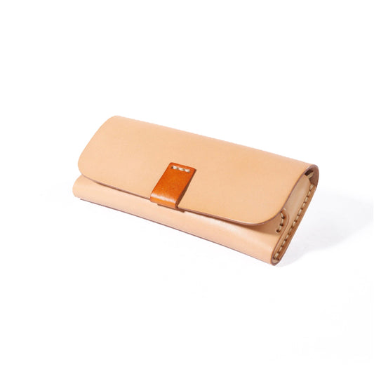 Full Grain Leather Glasses Case - Luxury Eyewear Storage Protector