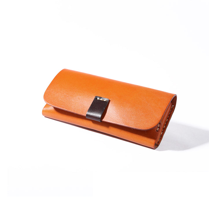 Full Grain Leather Glasses Case - Luxury Eyewear Storage Protector