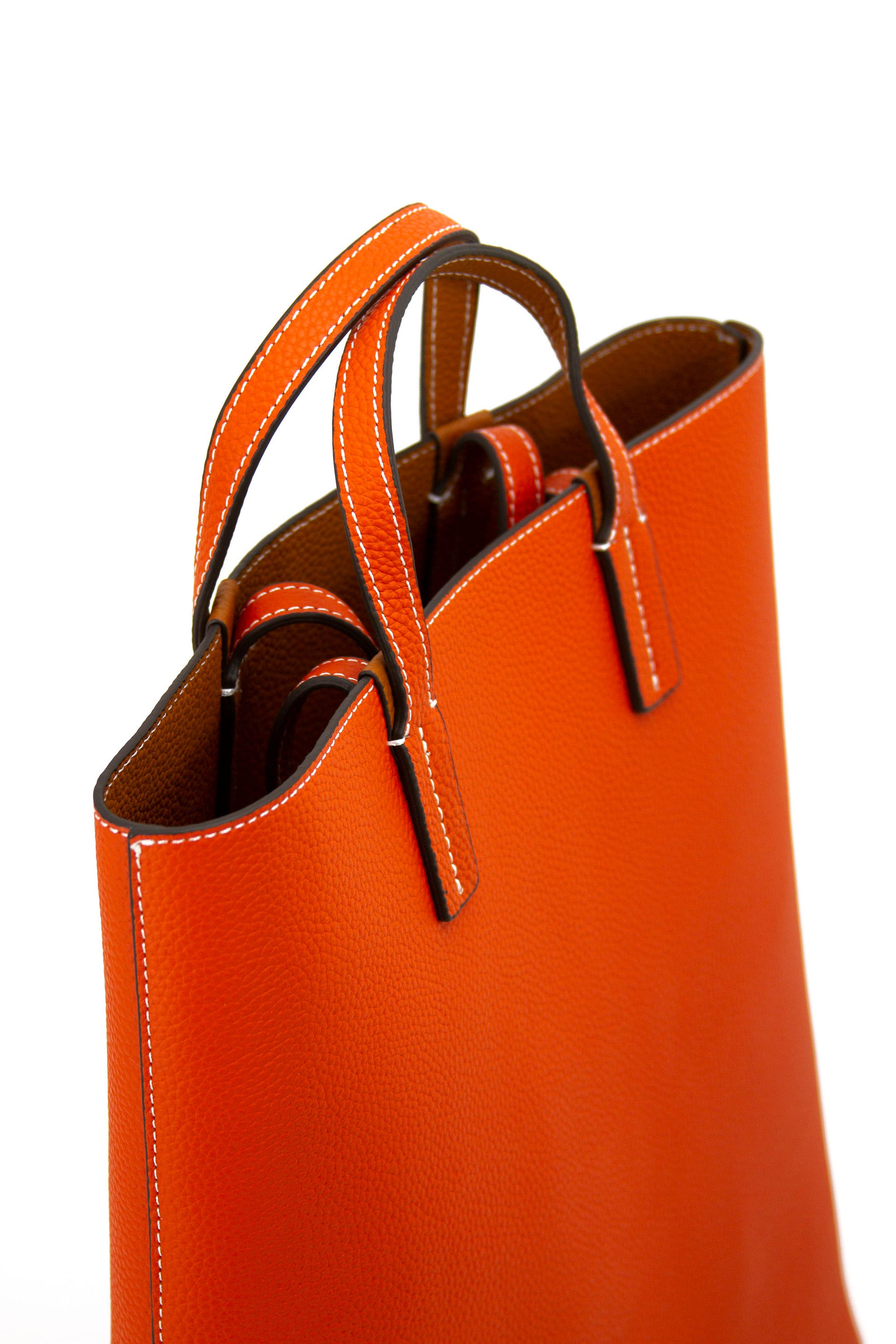Double Sided Color Leather Bag-OR-5