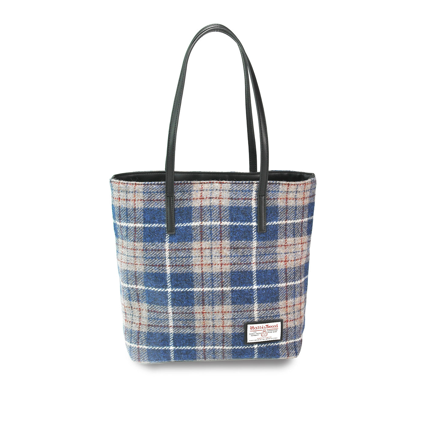 Harris Tweed Wool Large Capacity Shoulder Bag For Women, Scottish Plaid Tote Bag i7bags