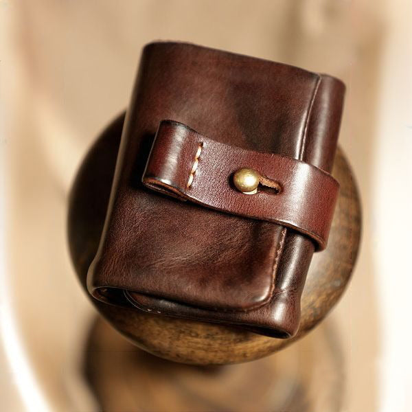 Italian Vegetable Tanned Leather Wallet and Card Holder