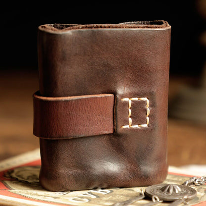 Italian Vegetable Tanned Leather Wallet and Card Holder