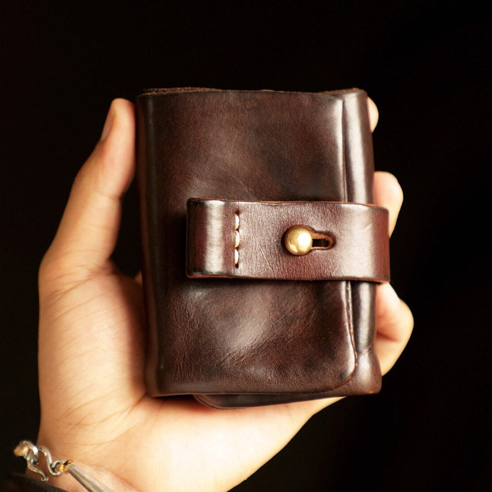 Italian Vegetable Tanned Leather Wallet and Card Holder