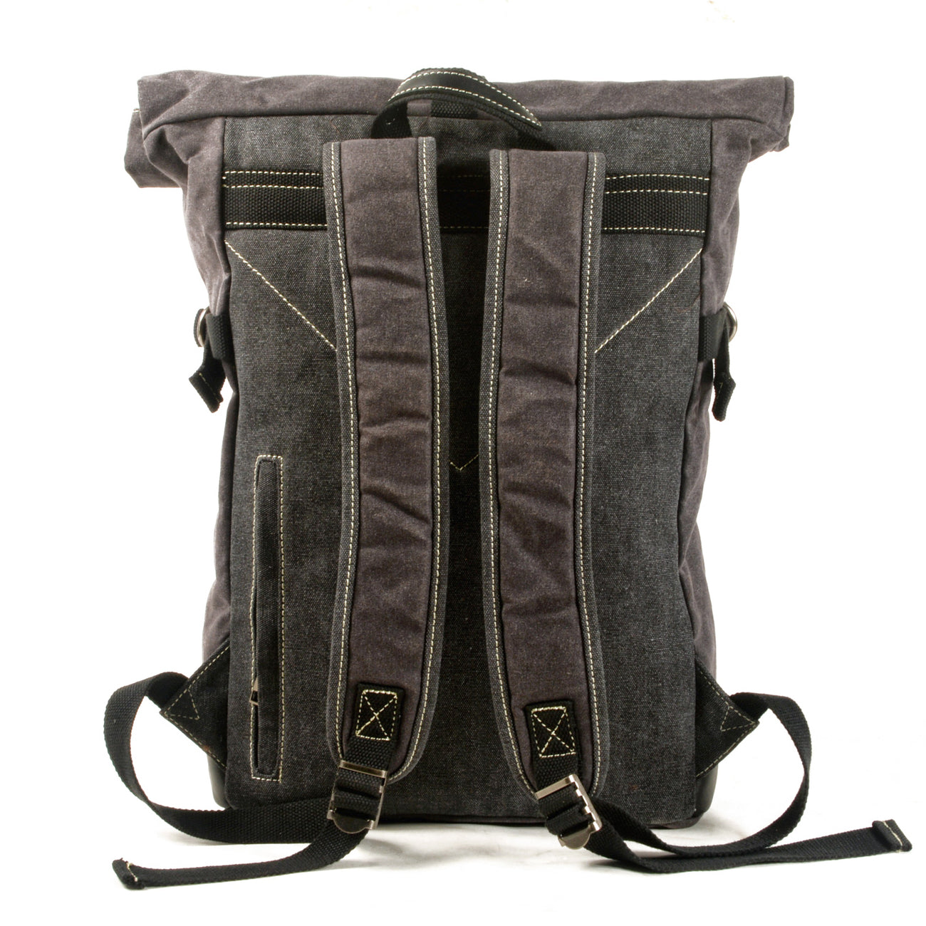 Large Canvas Travel Backpack,Men Waxed Canvas Backpack,Rucksack For Men-i7bags