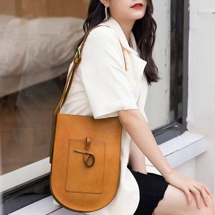 Leather Shoulder Bag,Italian Leather Shoulder Bag For Women,U shaped leather Bag-i7bags