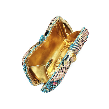 Luxury Evening Bag, Party Bag,Pharaoh's Golden Wings -i7bag