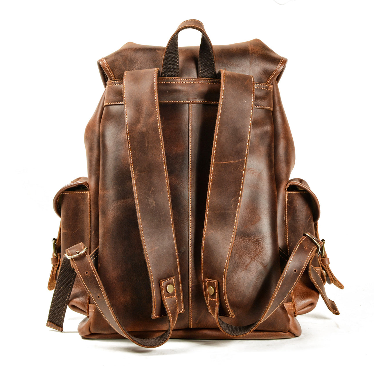 Men's Vintage Leather Backpack For 17 Inch Laptop, Large Mens Leather Backpack, Travel and Outdoor bag -i7bags Men's Vintage Leather Backpack For 17 Inch Laptop, Large Mens Leather Backpack, Travel and Outdoor bag -i7bags