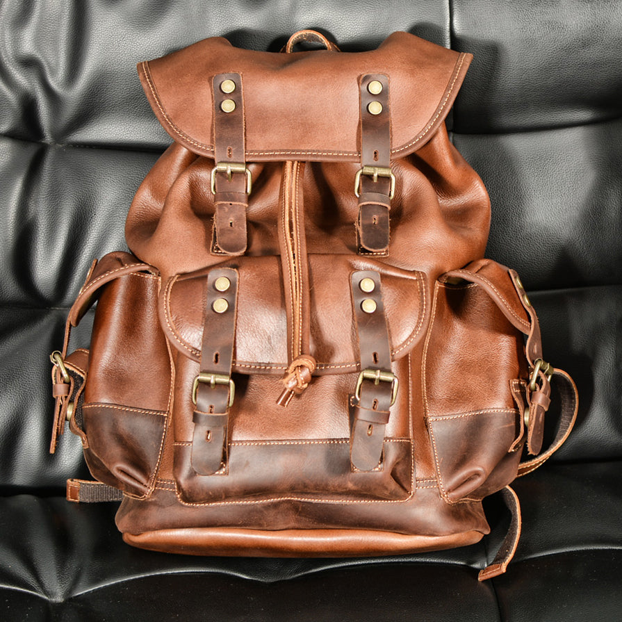 Men's Vintage Leather Backpack For 17 Inch Laptop, Large Mens Leather – i7Bags Men's Vintage Leather Backpack For 17 Inch Laptop, Large Mens Leather – i7Bags