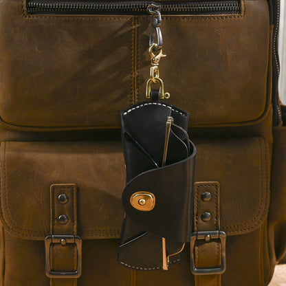 Protective Leather Eyewear Case for Travel