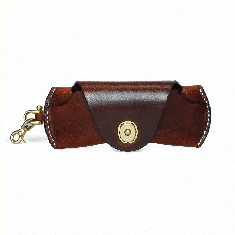 Protective Leather Eyewear Case for Travel