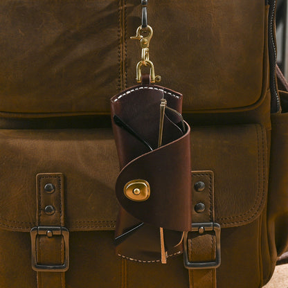 Protective Leather Eyewear Case for Travel