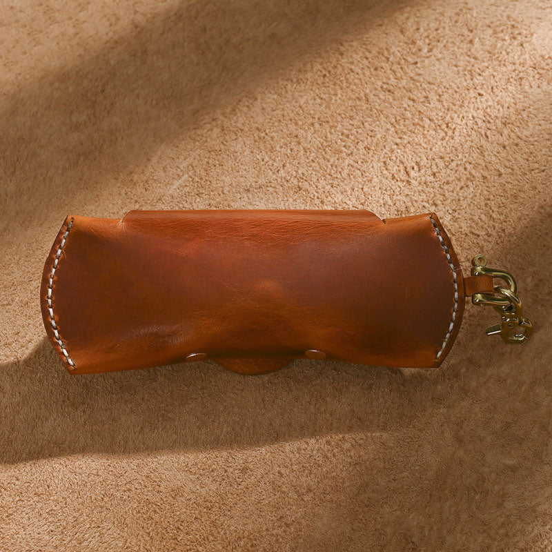 Protective Leather Eyewear Case for Travel