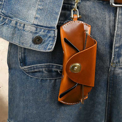 Protective Leather Eyewear Case for Travel
