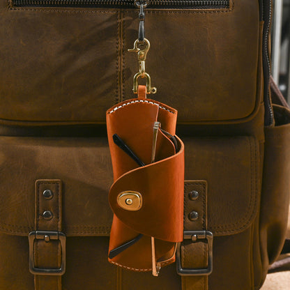 Protective Leather Eyewear Case for Travel