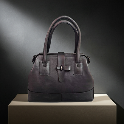 Doctor Bag,Leather Crossbody Bag For Women,Designer Leather Bag,11.8in