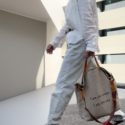 Tote Canvas Bag Literary Style Large Capacity Single Shoulder Backpack Crossbody Bag-Khaki-i7bags-5
