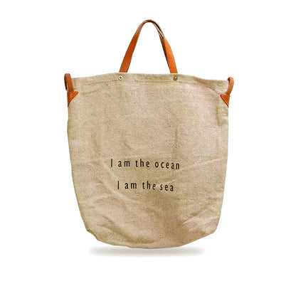 Tote Canvas Bag Literary Style Large Capacity Single Shoulder Backpack Crossbody Bag-i7bags