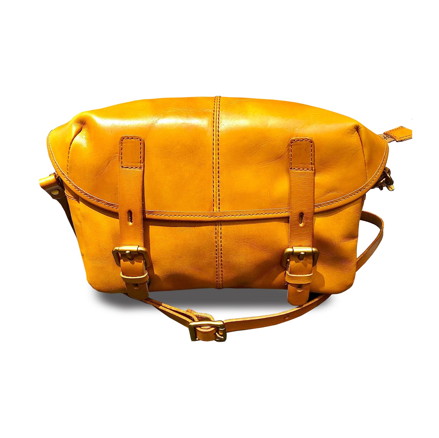 Vegetable-Tanned Leather Messenger Crossbody Bag For Women For Men-i7bags