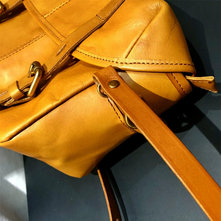 Vegetable-Tanned Leather Messenger Crossbody Bag For Women For Men-i7bags