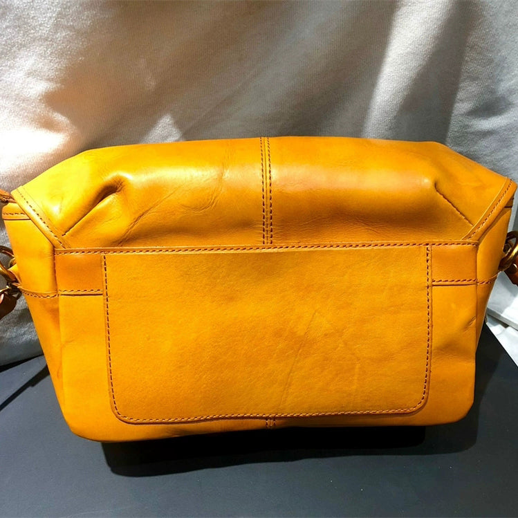 Vegetable-Tanned Leather Messenger Crossbody Bag For Women For Men-i7bags