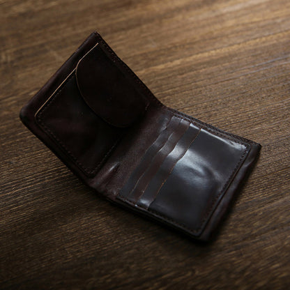 Vintage Distressed Top Grain Leather Wallet for Men