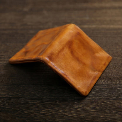 Vintage Distressed Top Grain Leather Wallet for Men