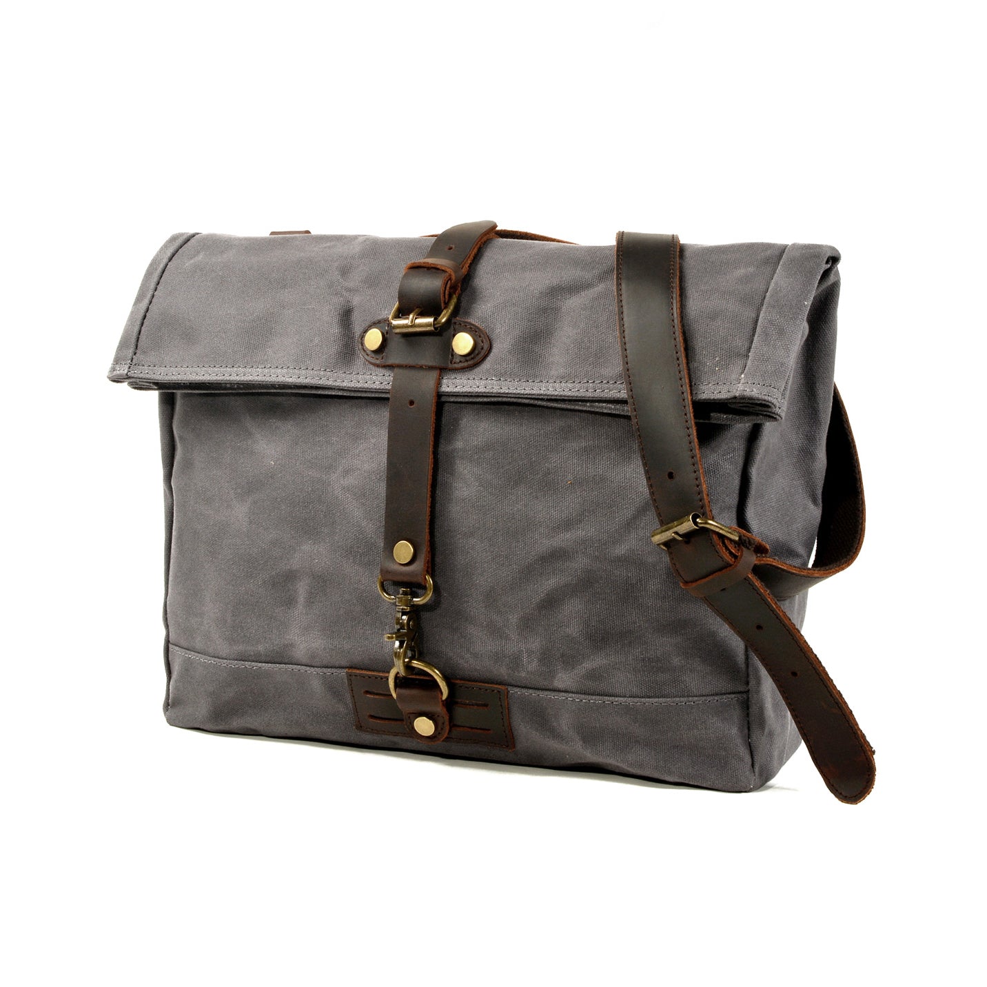 canvas travel crossbody bag Waxed Canvas Leather Crossbody Handbag,Outdoor Travel Bag-i7bags – i7Bags