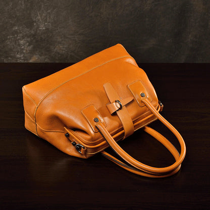 Doctor Bag,Leather Crossbody Bag For Women,Designer Leather Bag,11.8in