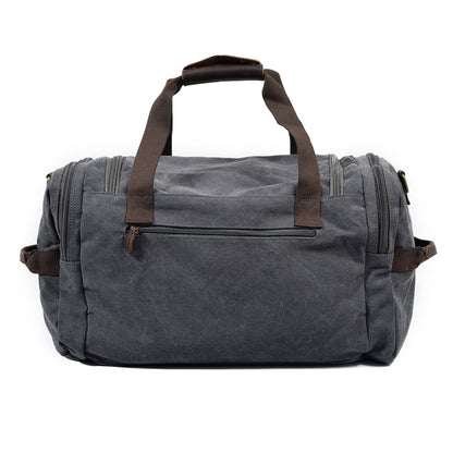 Large Canvas Leather Travel Bag 20.9in Crossbody Shoulder Duffel For Men